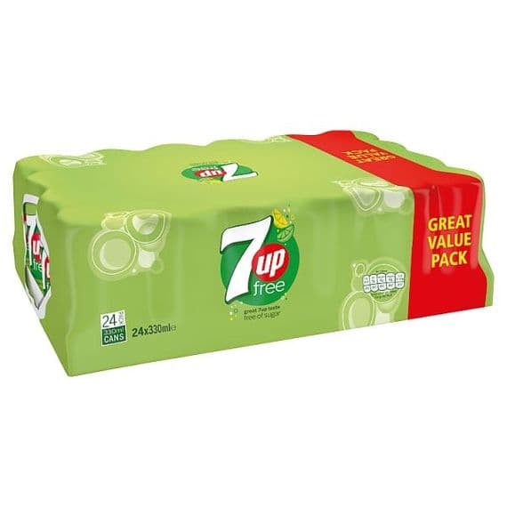 7up Free cans 24 x 330ml