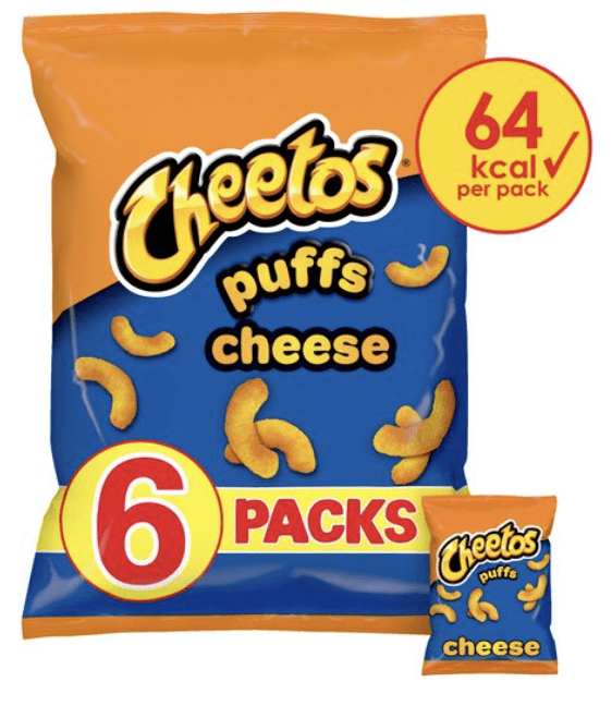 Cheetos Cheese Puffs Snack 6 X 13G