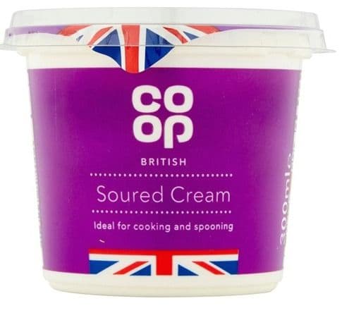 Co Op British Soured Cream 300ml