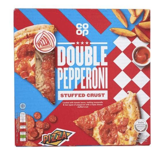 Co-op Double Pepperoni Stuffed Crust Pizza 460g