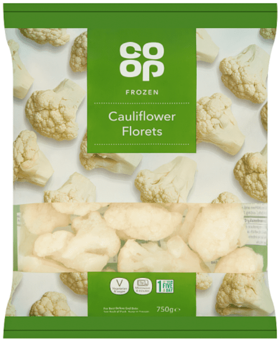 Co-op Frozen Cauliflower Florets 750g