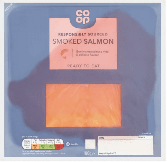 Co-op Responsibly Sourced Smoked Salmon 100g