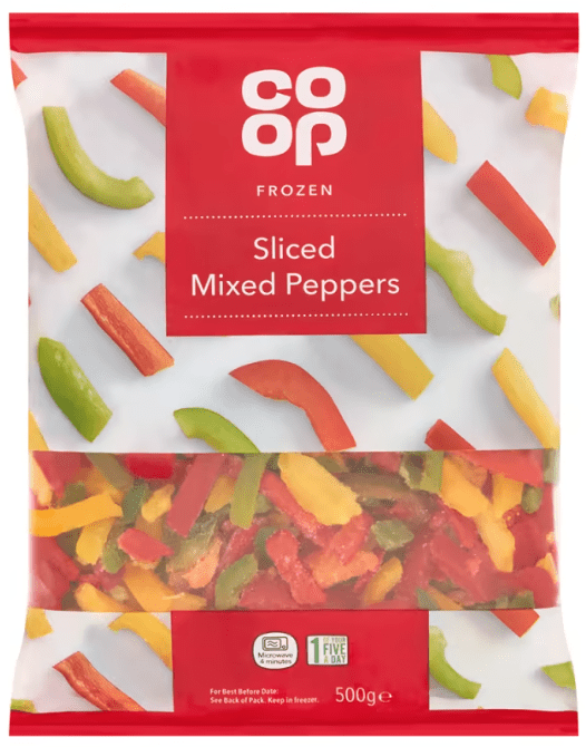 Co-op Sliced Mixed Peppers 500g