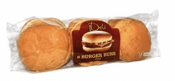 Deli Plain Burger Buns 6pk