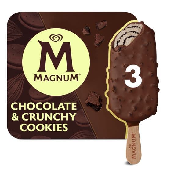 Magnum Chocolate & Crunchy Cookie 3pk