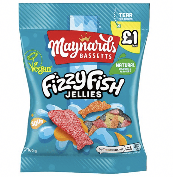 Maynards Bassetts Soft Jellies Fizzy Fish