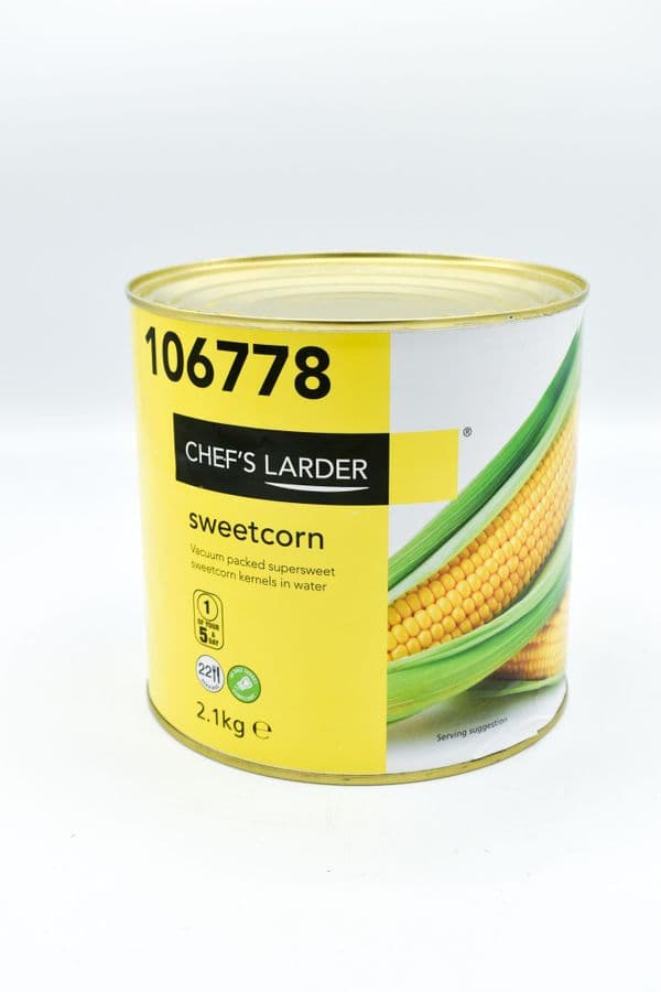 2.1KG Canned Sweetcorn - Bulk Ration Food Storage