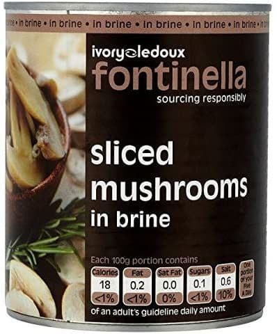 2.55kg Tinned Sliced Mushrooms - Long Life Rations