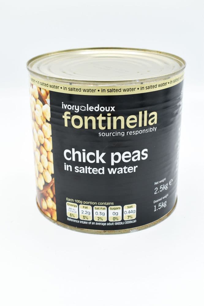 2.5kg Canned Chickpeas - Bulk Food Ration Storage