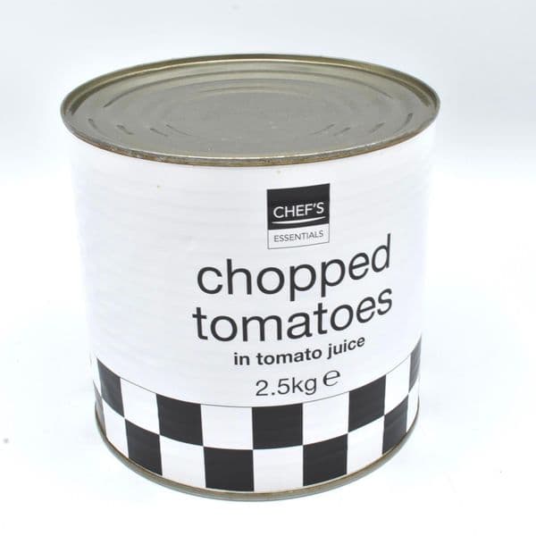 2.5kg Canned Chopped Tomatoes - Bulk Food Ration Supplies