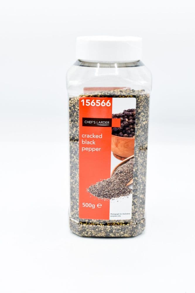 500g Cracked Black Pepper - Bulk Food Ration Storage