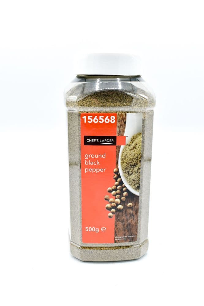 500g Ground Black Pepper - Bulk Food Ration Storage