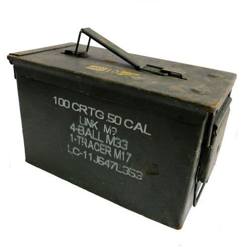 Genuine Ex Military 50 cal Ammo Storage Box