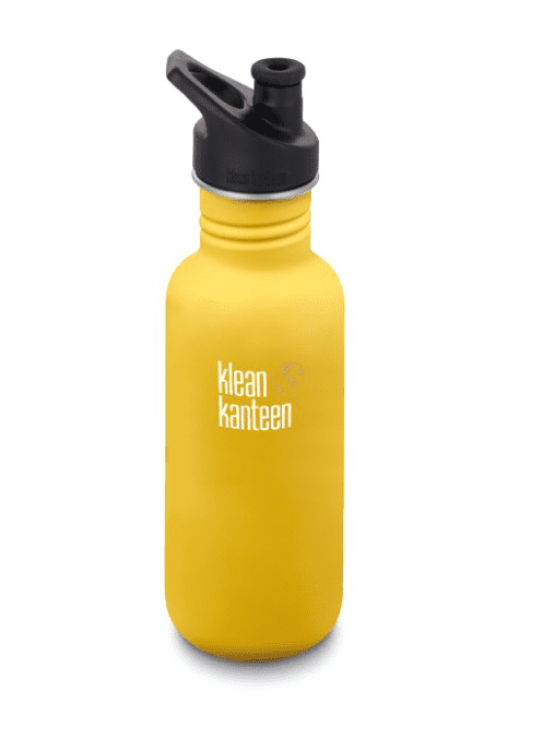 Klean Kanteen Classic Bottle W/ Sport Cap 532ml- Lemon Curry Yellow