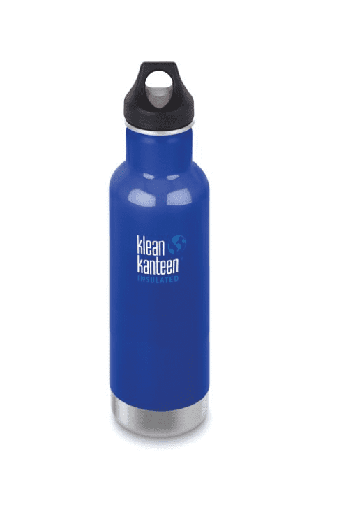 Klean Kanteen Insulated Classic Bottle W/ Loop Cap 592ml - Coastal Waters Blue