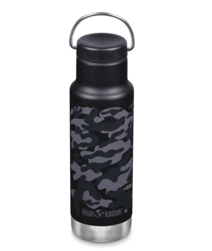 Klean Kanteen Insulated Narrow Classic Bottle W/ Loop Cap 355ml - Black Camo