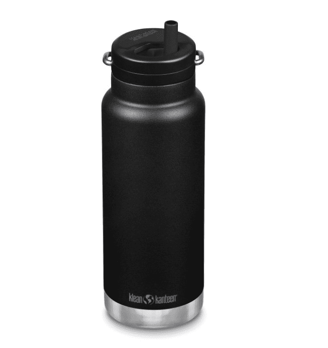 Klean Kanteen Insulated TKWide Bottle w/ Twist Cap and Straw 946ml - Black