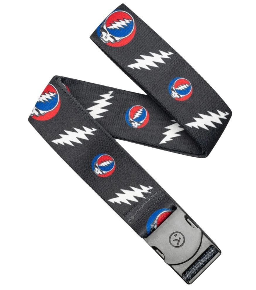 Arcade Grateful Dead Steal Your Face Belt - Charcoal, Red and Blue