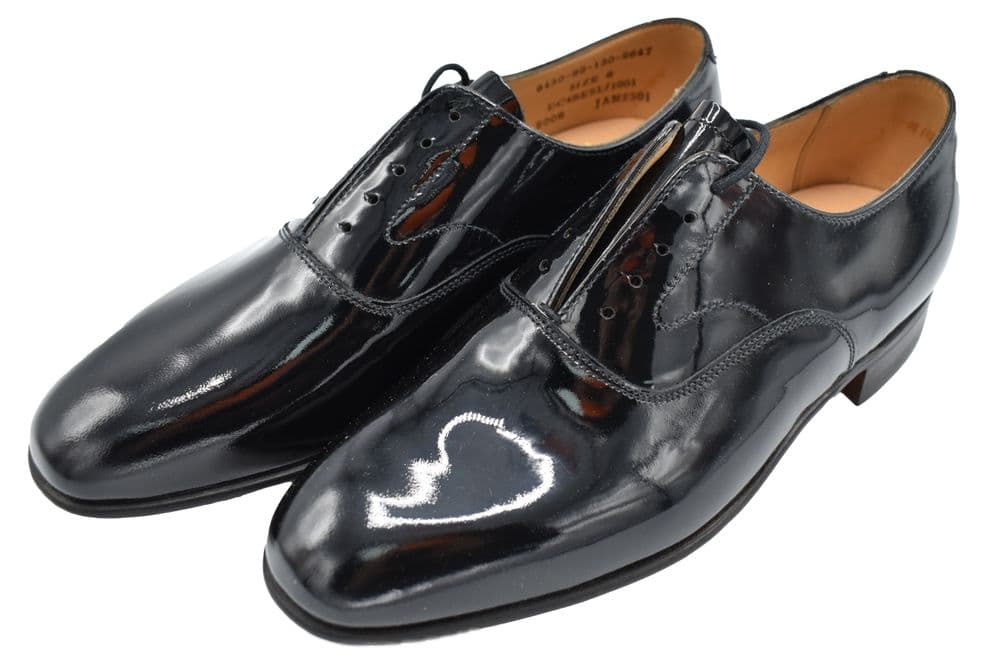 British Military Black Patent Leather Service Shoes