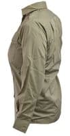 British Military Surplus Women's Long Sleeve Shirt - Stone Brown