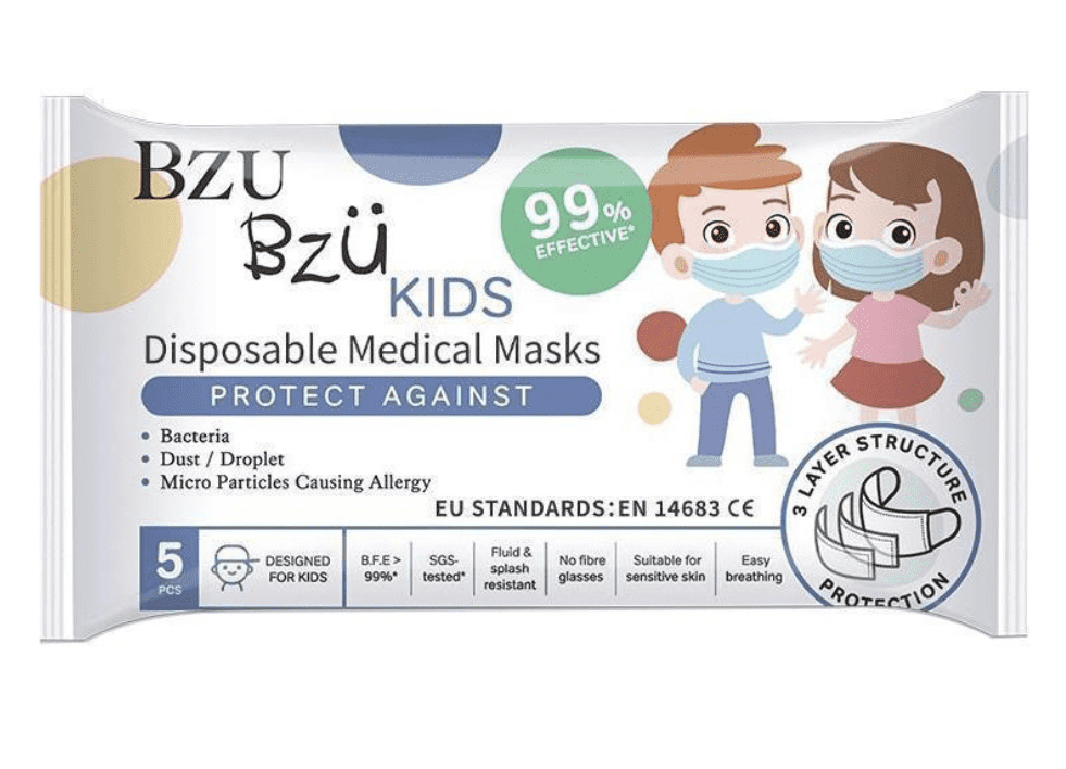 BZU BZU Kids Surgical Masks