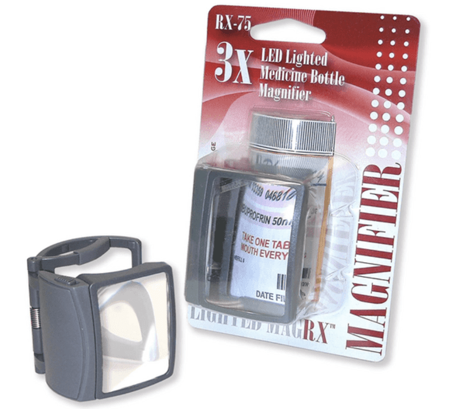 Carson Lighted MagRX - LED Lighted Medicine Bottle Magnifier