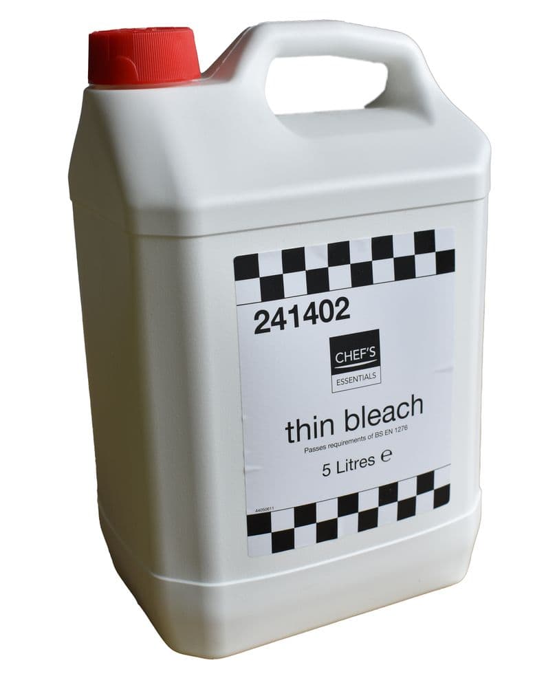 Chef's Essentials Thin Bleach 5 Litres- Bulk Storage