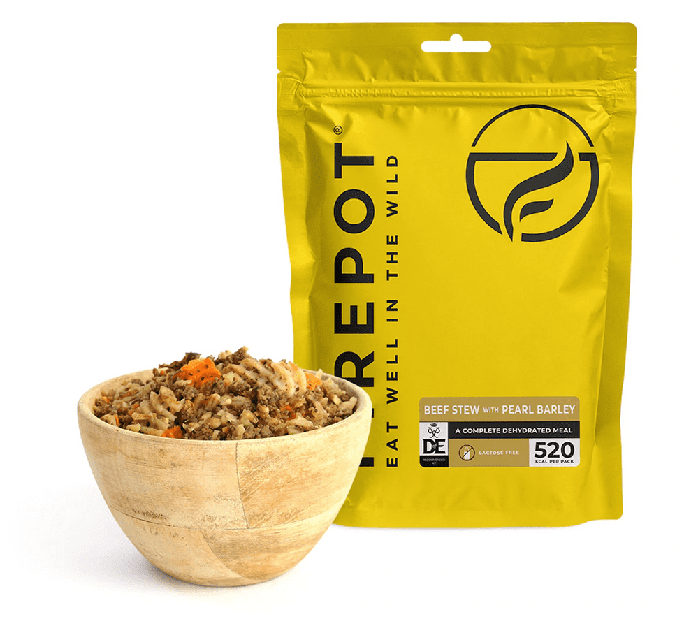 Firepot Dehydrated Ration Meal Pouch - Beef Stew With Pearl Barley