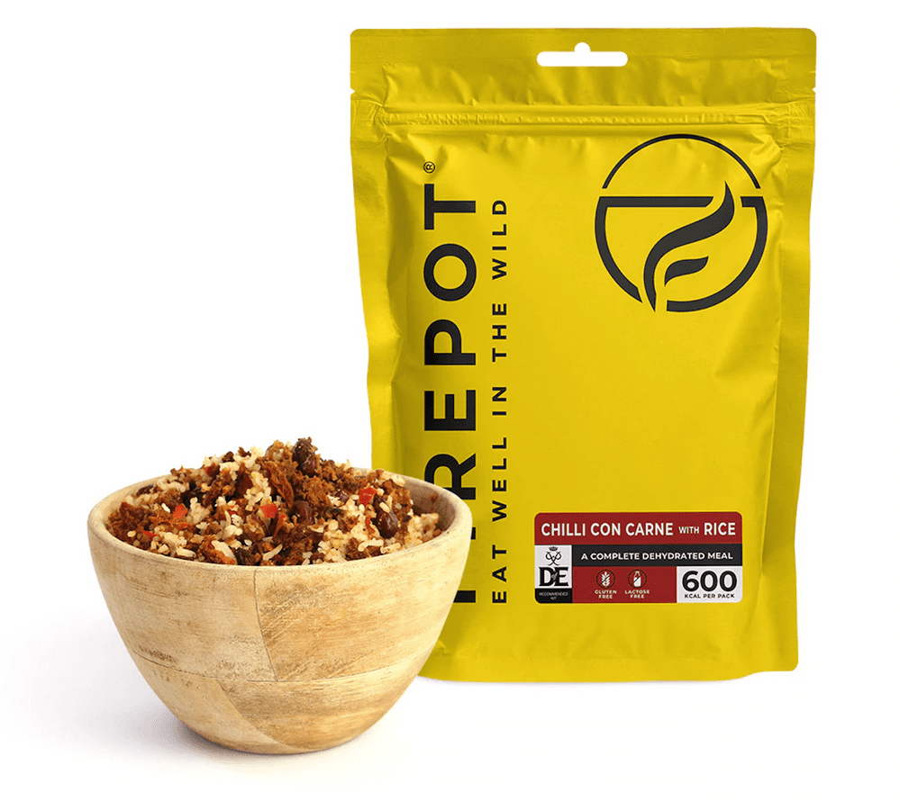 Firepot Dehydrated Ration Meal Pouch - Chilli Con Carne With Rice