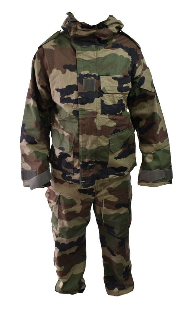 French Military Woodland Camo NBC Protective Suit