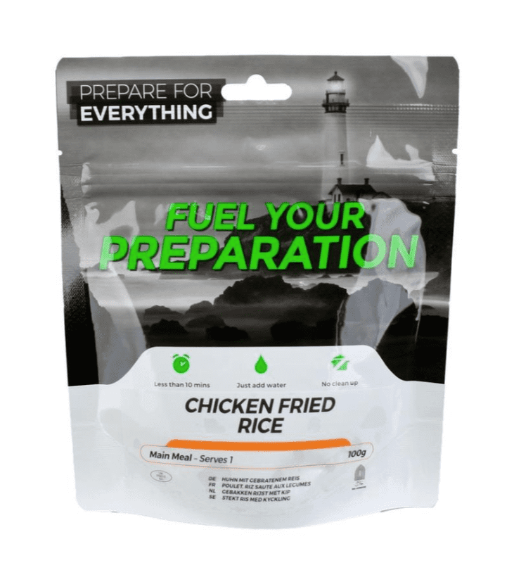 Fuel Your Preparation Freeze Dried Food Ration Meal Pouch - Chicken Fried Rice Pouch