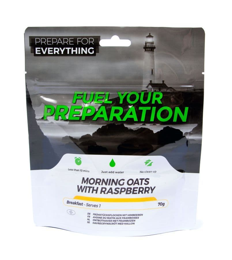 Fuel Your Preparation Freeze Dried Food Ration Meal Pouch - Morning Oats With Raspberry