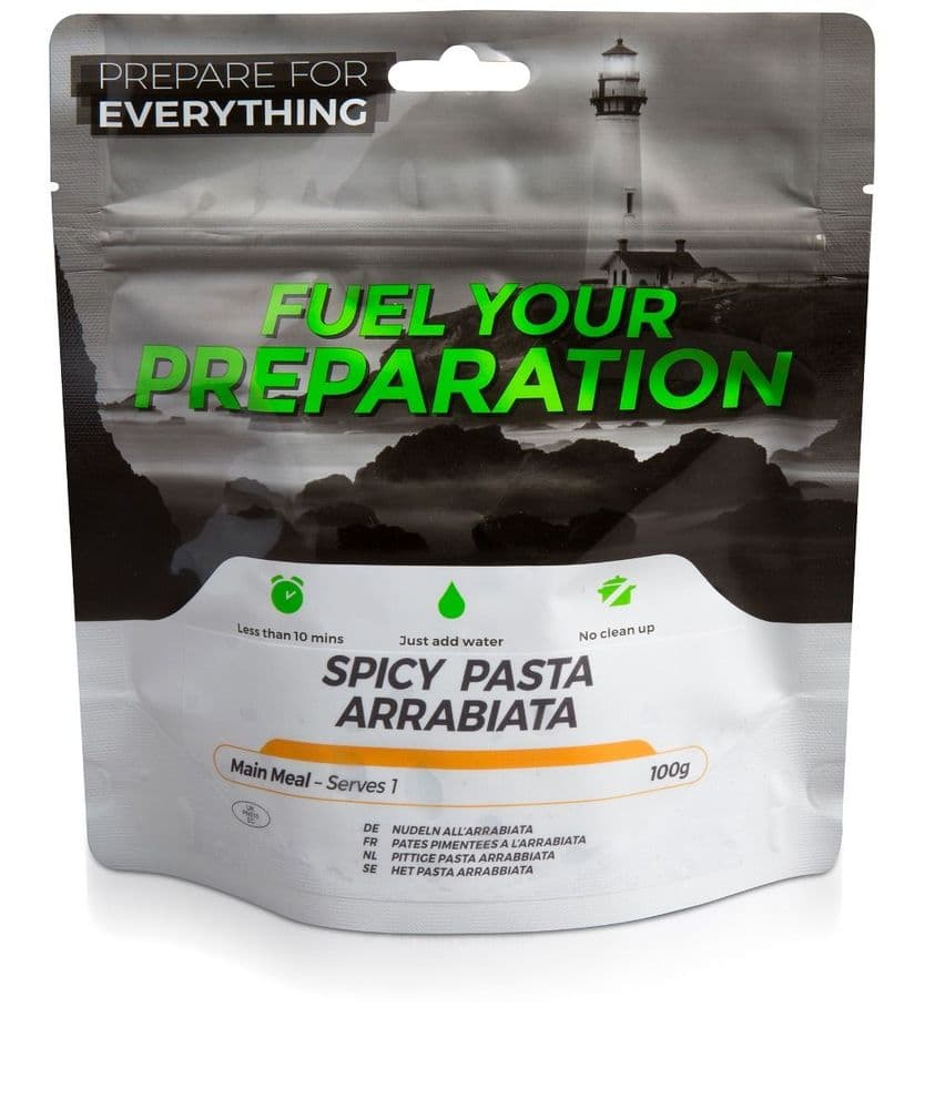 Fuel Your Preparation Freeze Dried Food Ration Meal Pouch - Spicy Arrabiata