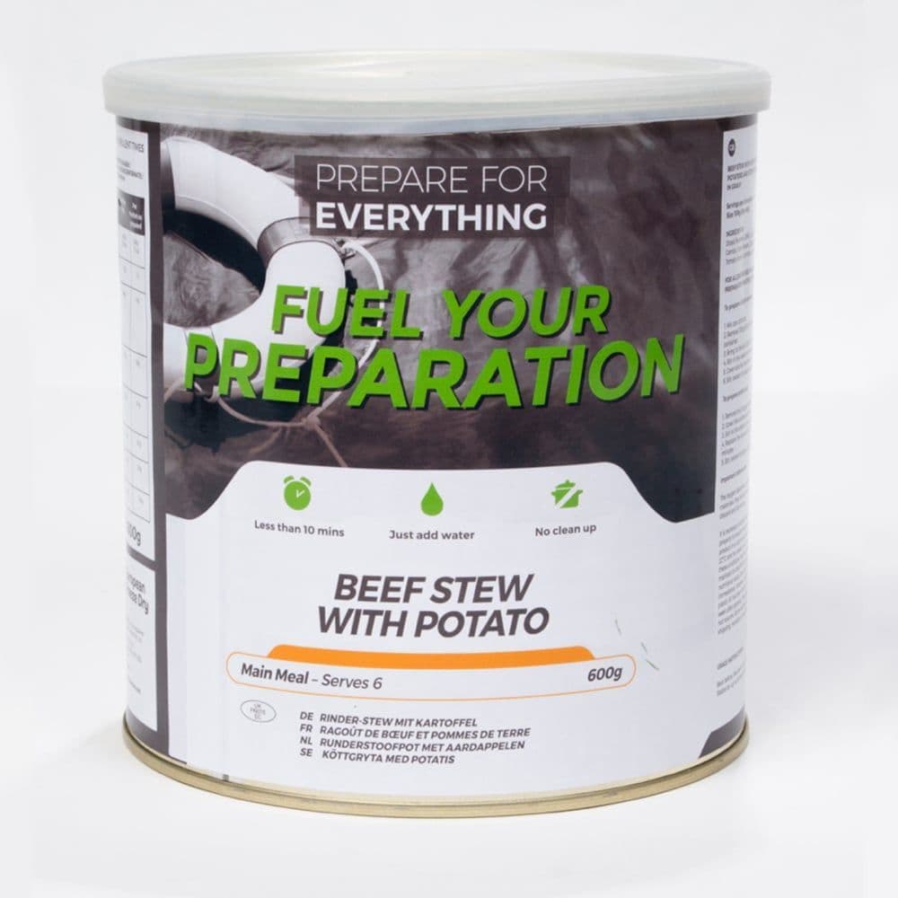 Fuel Your Preparation Freeze Dried Food Ration Meal Tin - Beef And Potato Stew