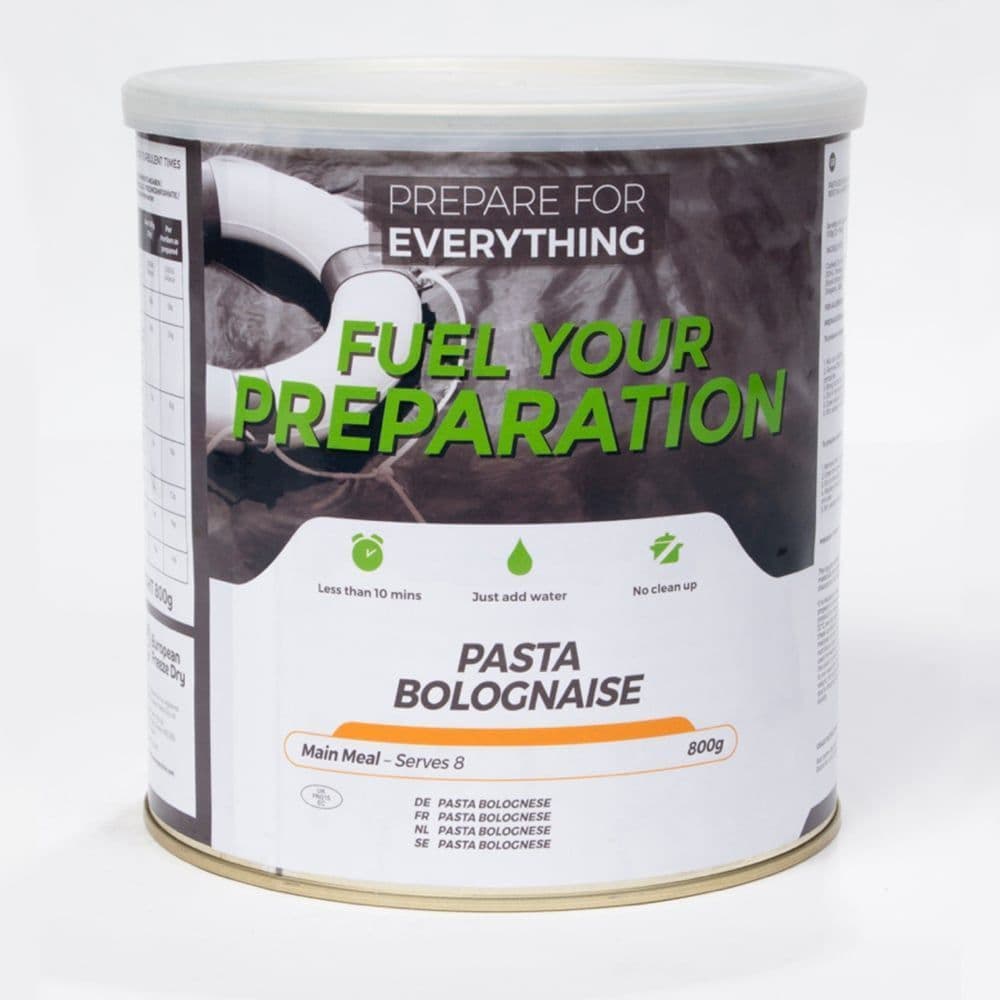 Fuel Your Preparation Freeze Dried Food Ration Meal Tin - Pasta Bolognaise