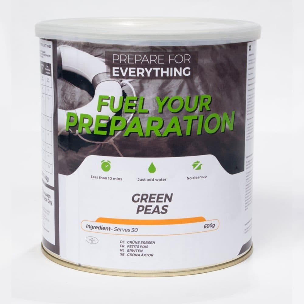 Fuel Your Preparation Freeze Dried Food Ration Meal Tin - Peas