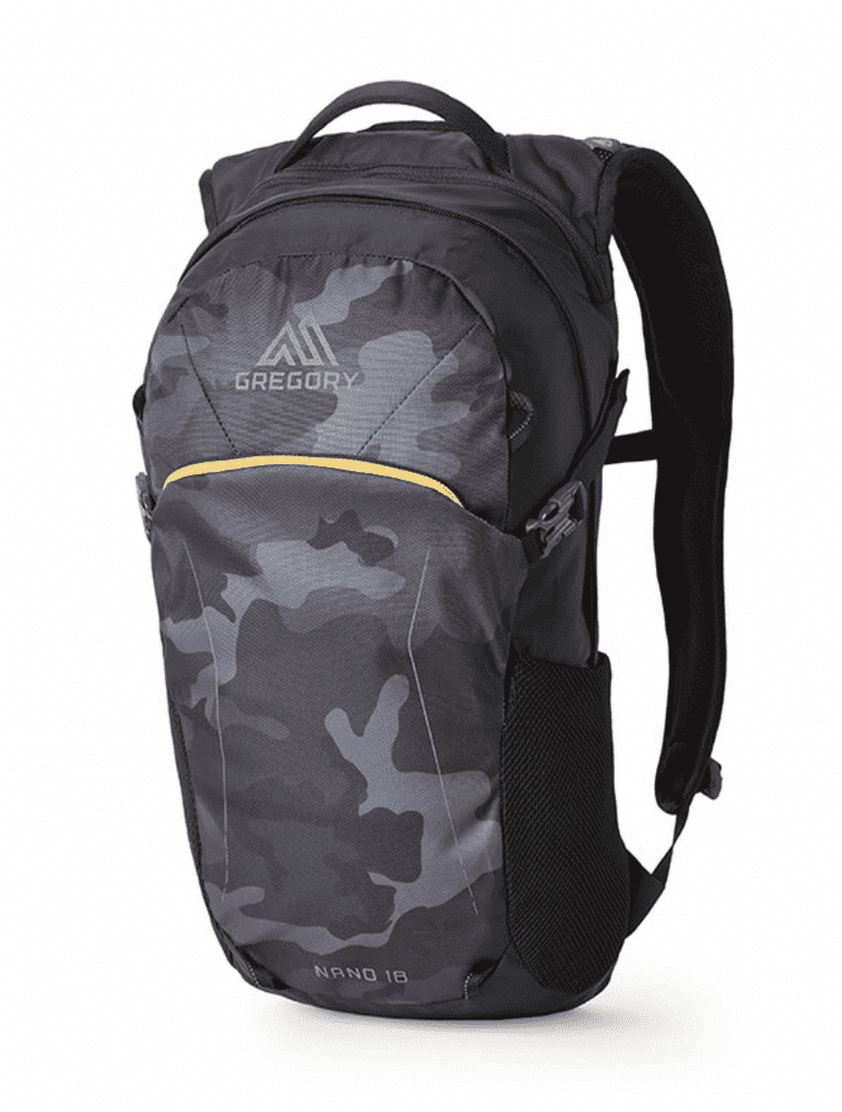 Gregory Essential Hiking Nano 18 Litre Backpack - Black Woodland Camo