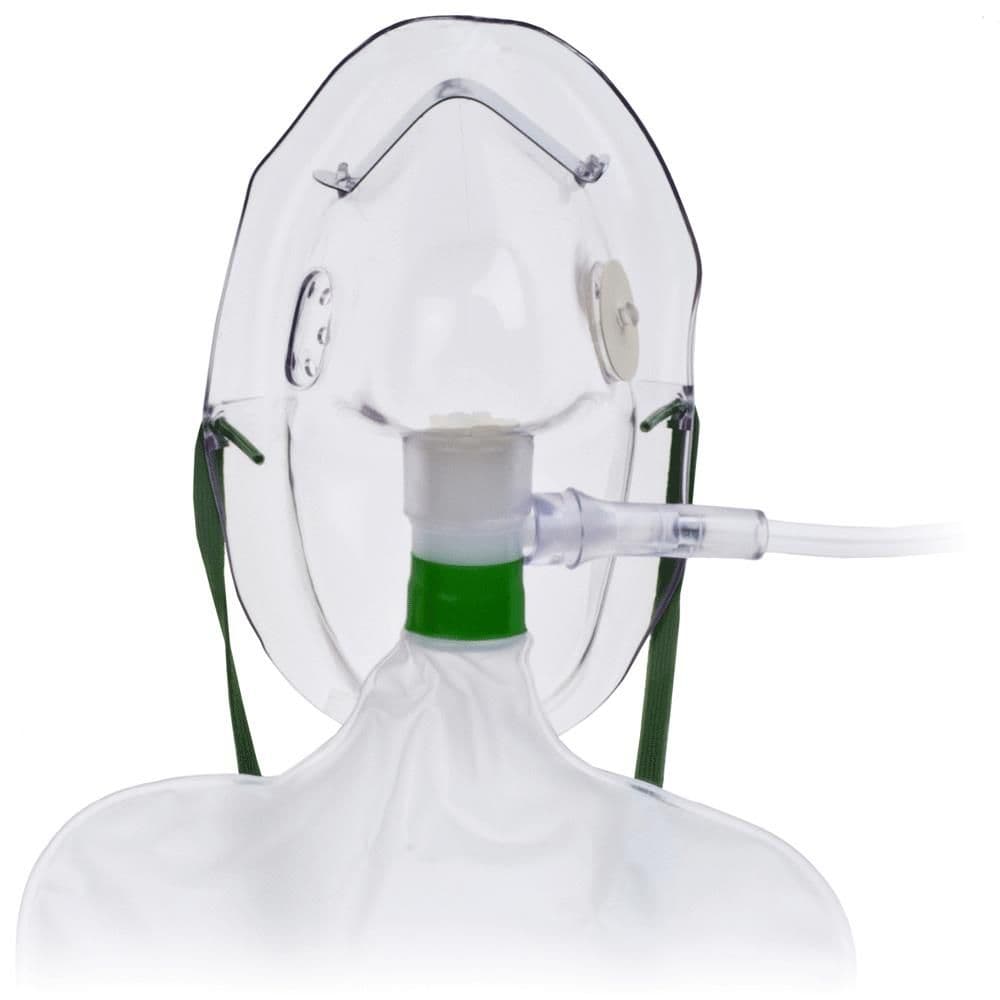 Hudson RCI Adult Non Rebreathing Mask With Safety Vent and Tubing