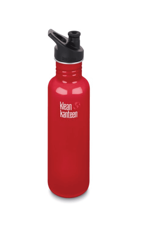 Klean Kanteen Classic Bottle W/ Sport Cap 800ml- Mineral Red