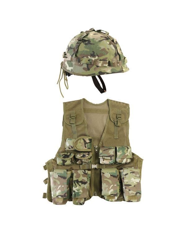 Kombat UK Kids Assault Vest & Helmet Set - BTP