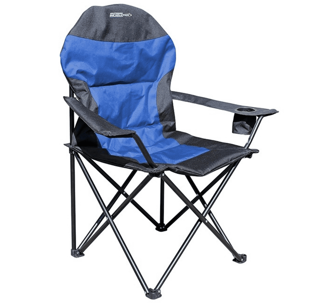 Outdoor Revolution High Back XL Chair - Navy Blue & Black