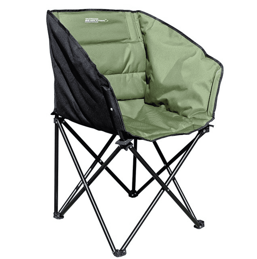 Outdoor Revolution Tub Chair - Dark Green & Black