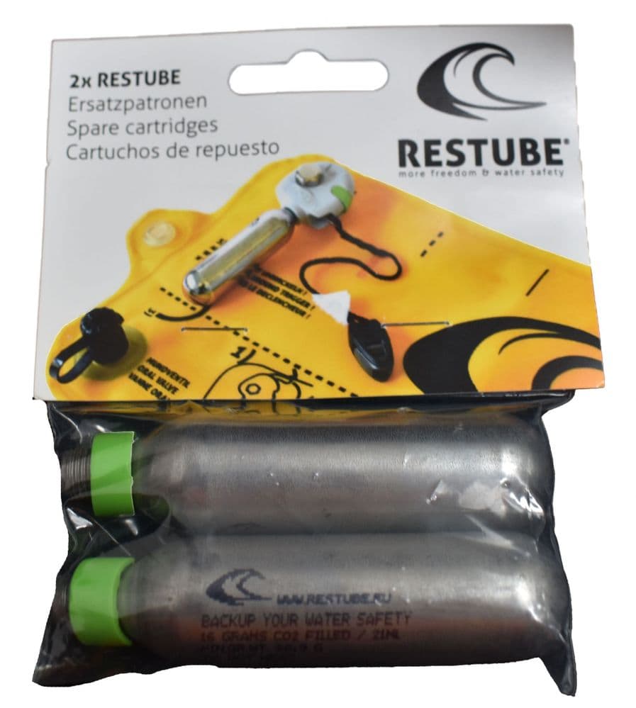 Restube Spare 16g CO2 Cartridges x 2