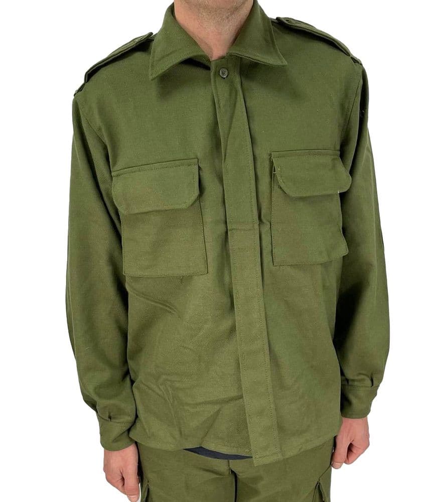 Spanish Military Wool Olive Bushcraft Jacket