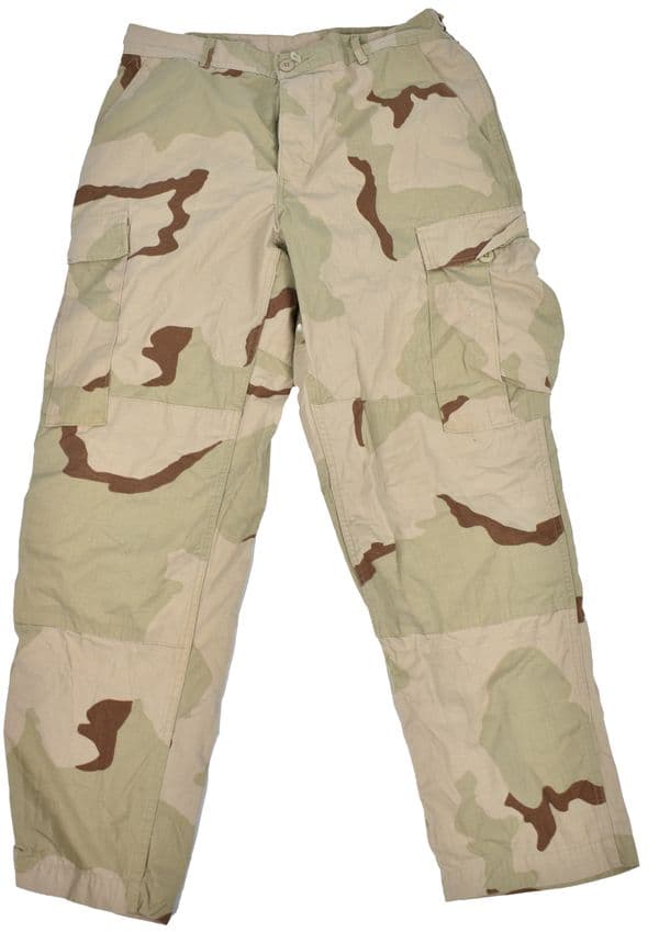 US Army Desert Tri Colour Camo Combat Cargo Trousers