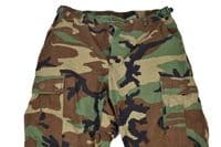 US Military Surplus Woodland Camo Trousers