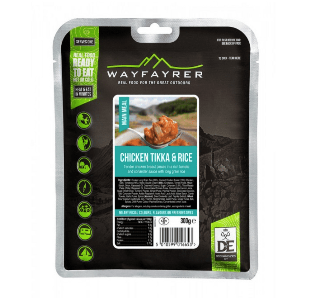 Wayfayrer Ration Meal Pouch - Chicken Tikka And Rice 300g