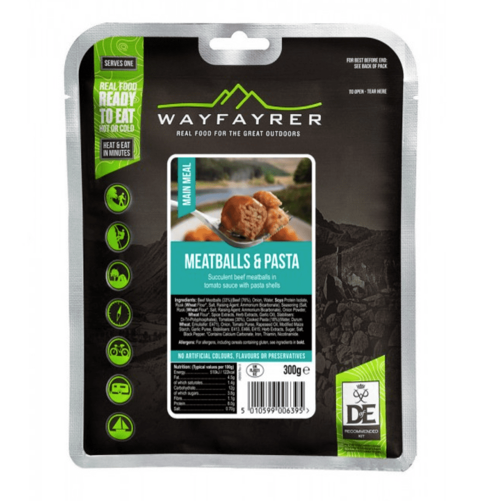 Wayfayrer Ration Meal Pouch - Meatballs And Pasta 300g